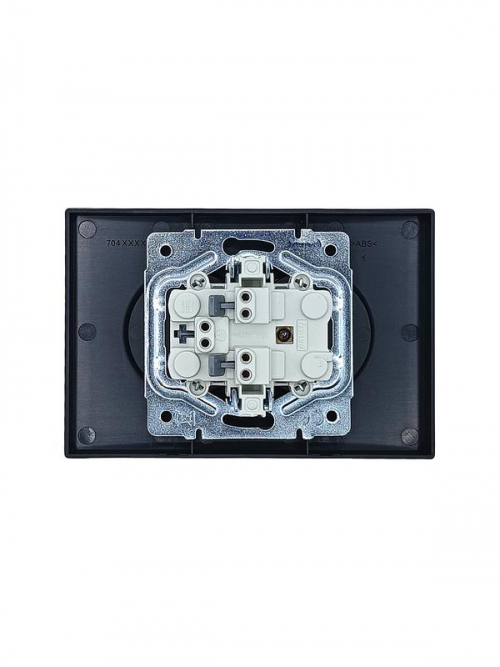 Розетка 2-мест. с/з СП ZIMA IP20 16А ПБТ безвинт. зажим черн. бархат LEZARD 704-4200-127BQC 704-4200-127BQC