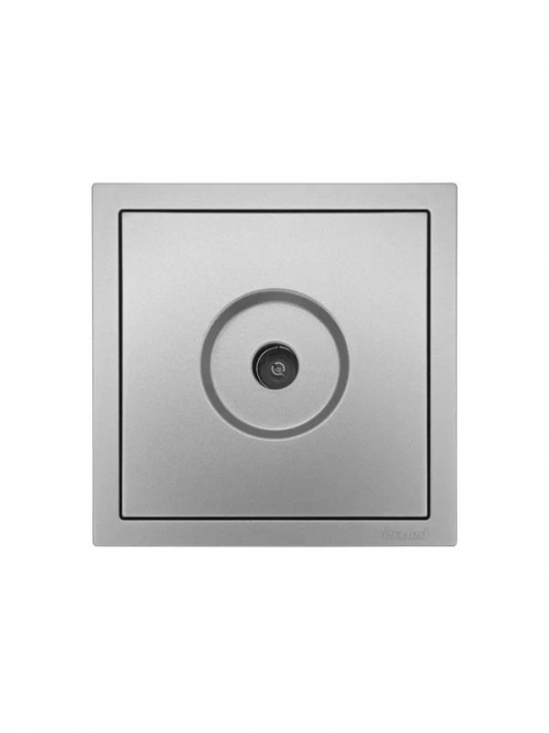 Розетка ТВ оконечная СП ZIMA IP20 сер. матов. LEZARD 704-7488-130 704-7488-130