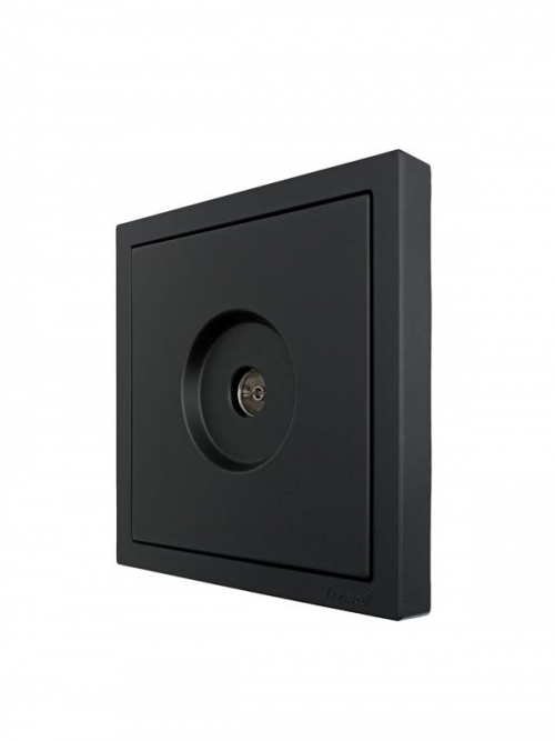 Розетка ТВ оконечная СП ZIMA IP20 черн. бархат LEZARD 704-4288-130 704-4288-130