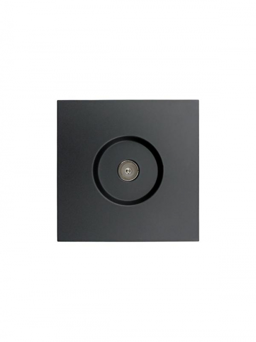 Розетка ТВ оконечная СП ZIMA IP20 черн. бархат LEZARD 704-4288-130 704-4288-130