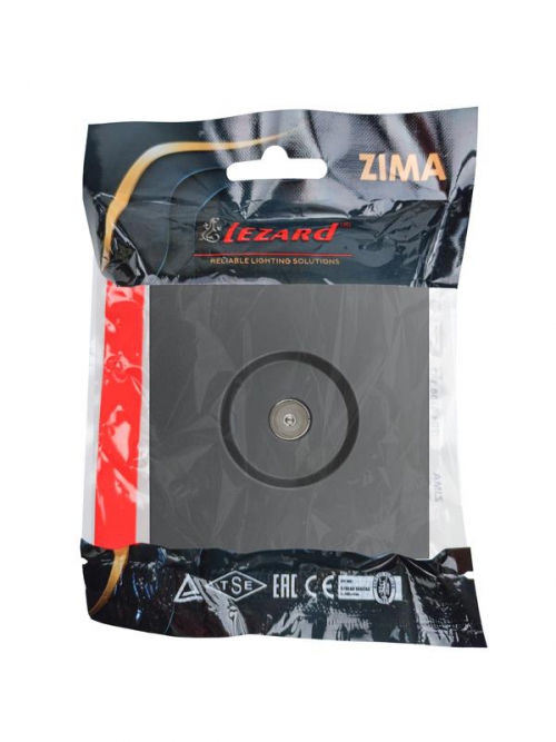 Розетка ТВ оконечная СП ZIMA IP20 черн. бархат LEZARD 704-4288-130 704-4288-130