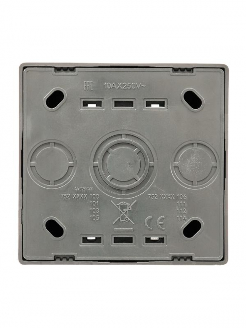 Выключатель 1-кл. ОП LETO платина LEZARD 752-3500-100 752-3500-100