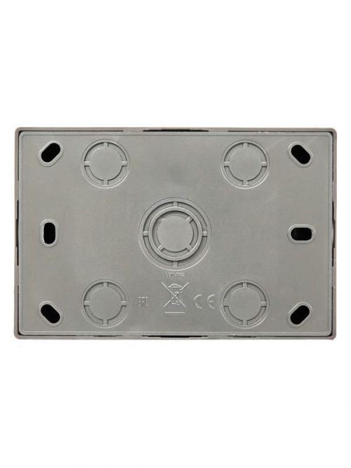 Розетка 2-м ОП LETO с заземл. закрытый корпус ПБТ платина LEZARD 752-3500-127B 752-3500-127B