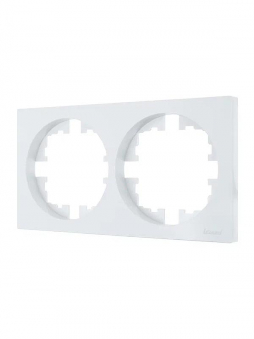 Рамка 2-м OSEN горизонт. квадрат бел. LEZARD 743-0200-147 743-0200-147