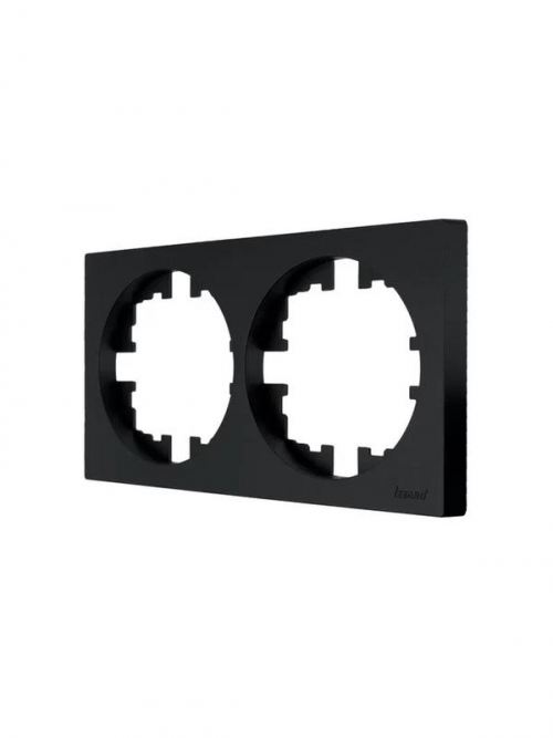 Рамка 2-м OSEN горизонт. квадрат черн. бархат LEZARD 743-4200-147 743-4200-147