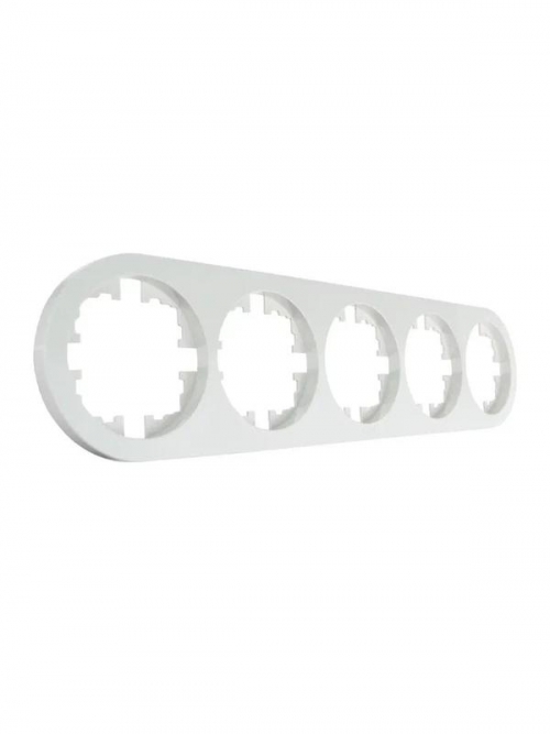 Рамка 5-м OSEN горизонт. круглая бел. LEZARD 744-0200-150 744-0200-150