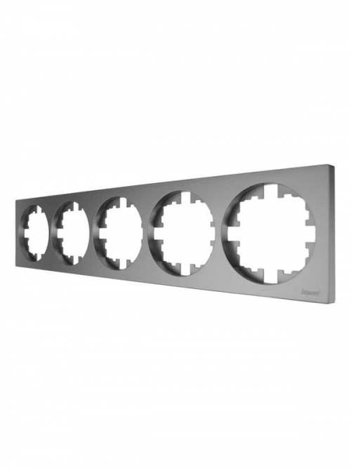 Рамка 5-м OSEN горизонт. квадрат сер. матов. LEZARD 743-7400-150 743-7400-150