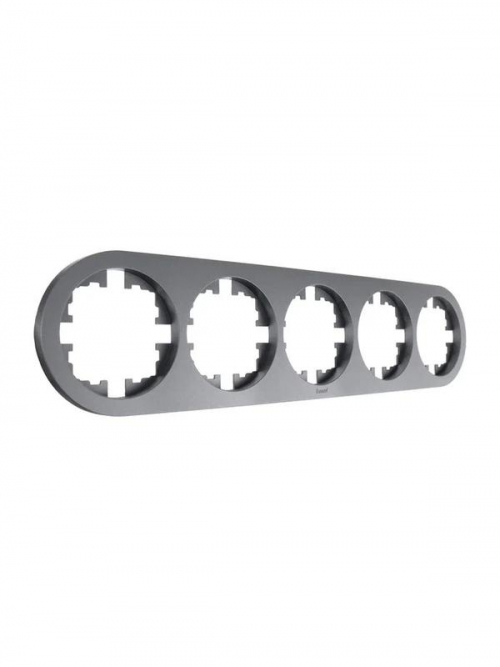 Рамка 5-м OSEN горизонт. круглая сер. матов. LEZARD 744-7400-150 744-7400-150