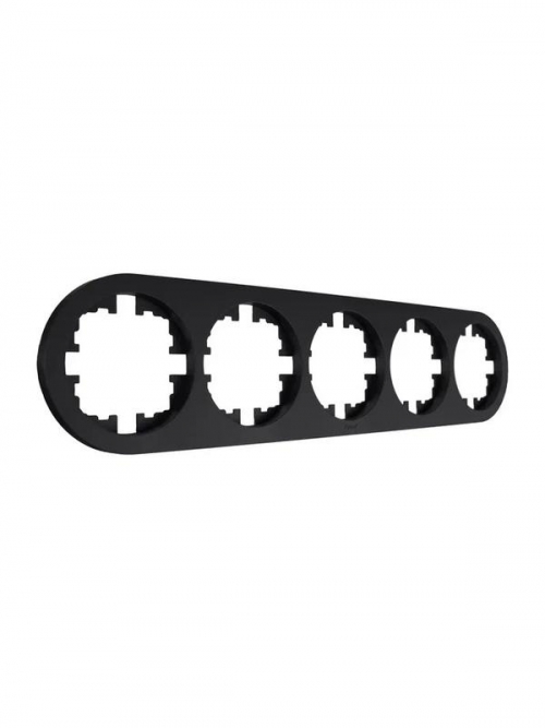 Рамка 5-м OSEN горизонт. круглая черн. бархат LEZARD 744-4200-150 744-4200-150