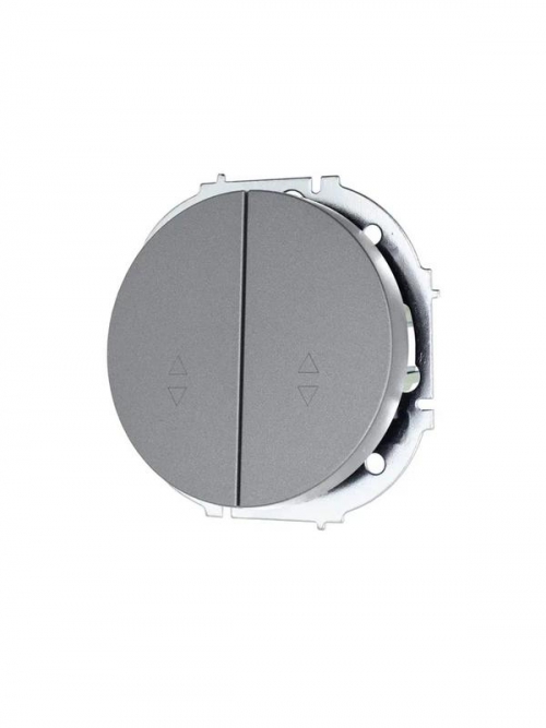 Выключатель проходной 2-кл. СП OSEN 10А IP20 механизм сер. матов.LEZARD 743-7488-106 743-7488-106