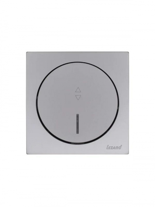 Выключатель проходной 1-кл. СП OSEN 10А IP20 с подсветкой механизм сер. матов. LEZARD 743-7488-114 743-7488-114