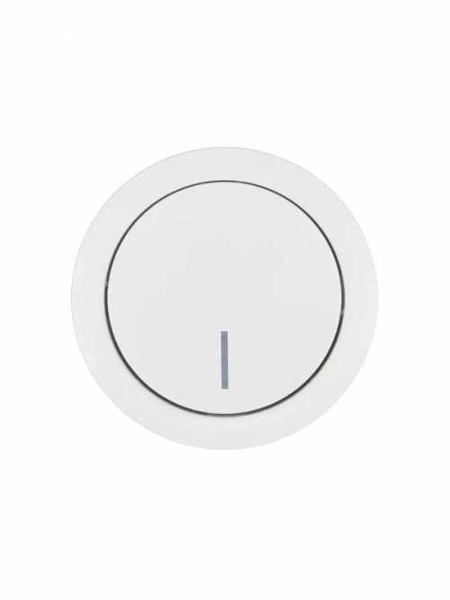 Выключатель 1-кл. СП OSEN 10А IP20 с подсветкой механизм бел. LEZARD 743-0288-111 743-0288-111