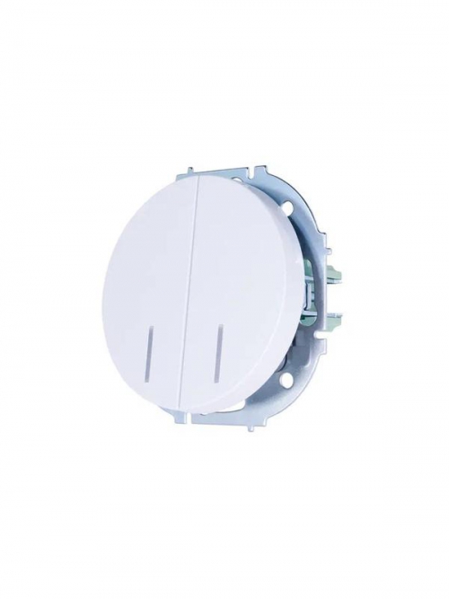 Выключатель 2-кл. СП OSEN 10А IP20 с подсветкой механизм бел. LEZARD 743-0288-112 743-0288-112