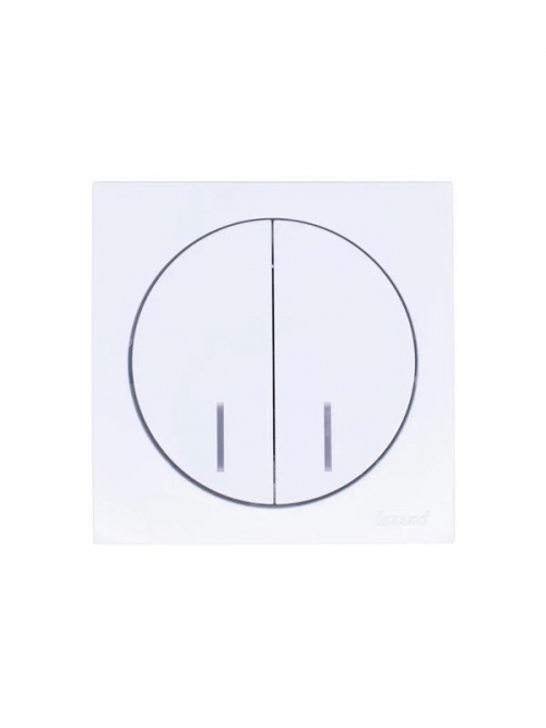 Выключатель 2-кл. СП OSEN 10А IP20 с подсветкой механизм бел. LEZARD 743-0288-112 743-0288-112