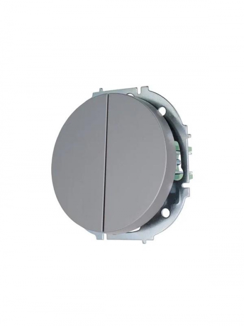 Выключатель 2-кл. СП OSEN 10А IP20 механизм сер. матов. LEZARD 743-7488-101 743-7488-101