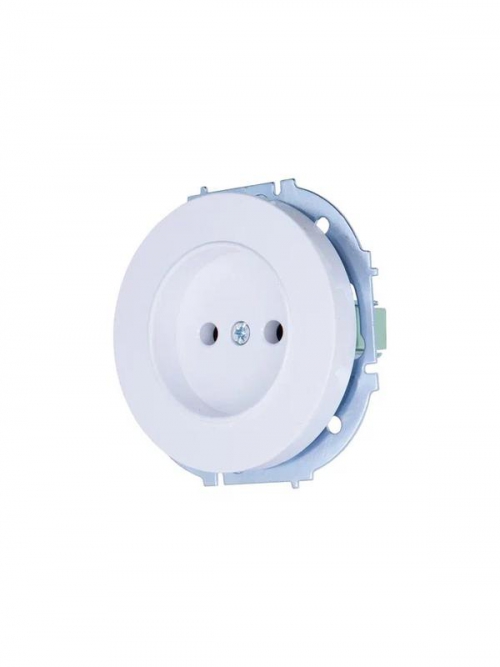 Розетка 1-м СП OSEN без заземл. ПБТ бел. LEZARD 743-0288-121B 743-0288-121B