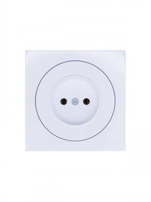 Розетка 1-м СП OSEN без заземл. ПБТ бел. LEZARD 743-0288-121B 743-0288-121B