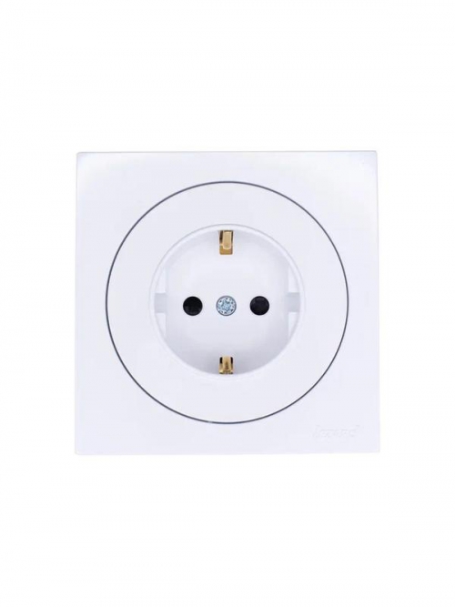 Розетка 1-м OSEN IP20 16А с защ. шторками ПБТ бел. LEZARD 743-0288-124B 743-0288-124B