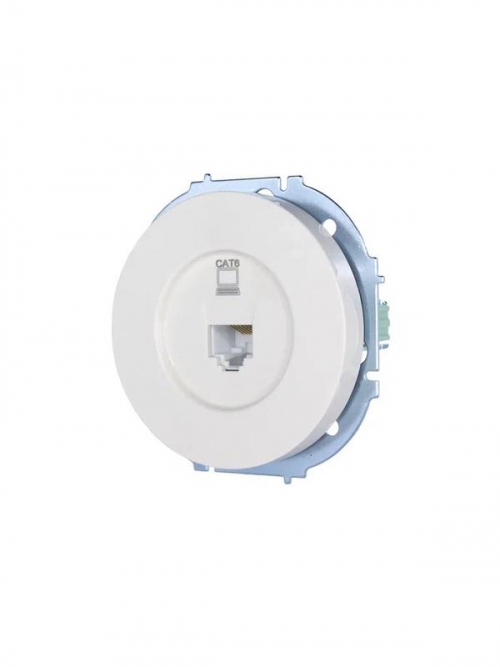 Розетка компьютерная СП OSEN RJ45 кат.6 механизм бел. LEZARD 743-0288-140 743-0288-140