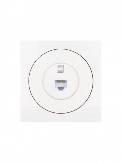 Розетка компьютерная СП OSEN RJ45 кат.6 механизм бел. LEZARD 743-0288-140 743-0288-140