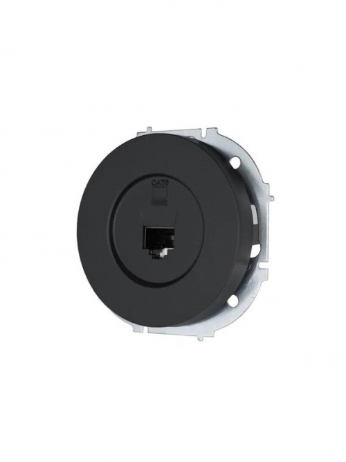 Розетка компьютерная СП OSEN RJ45 кат.6 механизм черн. бархат LEZARD 743-4288-140 743-4288-140