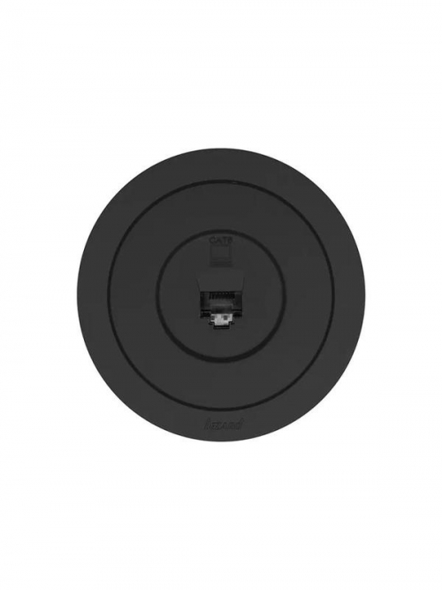 Розетка компьютерная СП OSEN RJ45 кат.6 механизм черн. бархат LEZARD 743-4288-140 743-4288-140