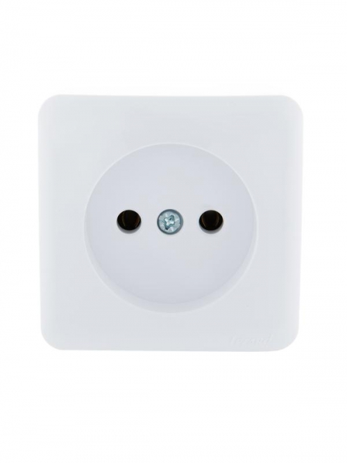 Розетка 1-м ОП Viola 16А IP20 без заземл. бел. LEZARD 751-0200-121 751-0200-121