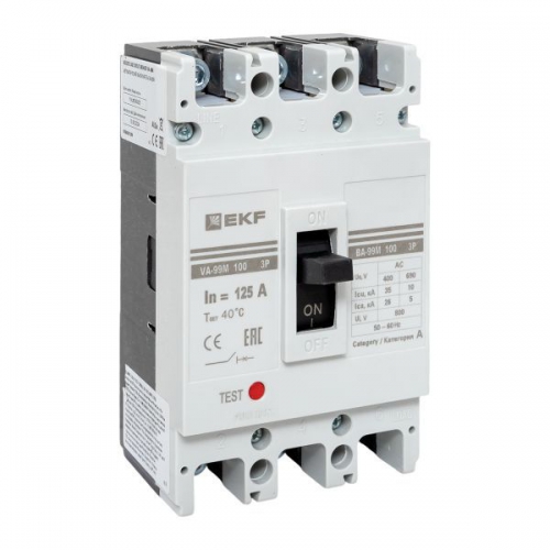 Выключатель автоматический 3п 100/125А 35кА ВА-99М PROxima EKF mccb99-100-125m mccb99-100-125m