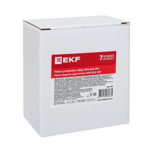 Реле защиты двигателя MPR 80А EKF mpr-80 mpr-80