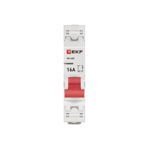 Выключатель нагрузки 1п 16А ВН-63N PROxima EKF S63116 S63116