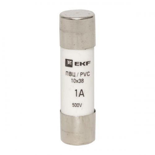 Вставка плавкая цилиндрическая ПВЦ 10х38 1А EKF pvc-10x38-1 pvc-10x38-1