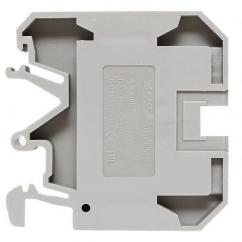 Колодка клеммная JXB-6/35 (50а) сер. EKF plc-jxb-6/35gy plc-jxb-6/35gy