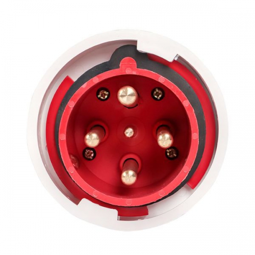 Вилка переносная 034 63А 3P+E 380В IP67 EKF ps-034-63-380 ps-034-63-380