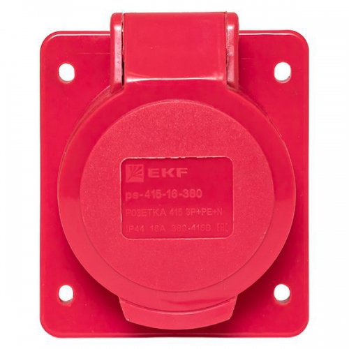 Розетка скрыт. уст. 16А 380В 3P+РЕ+N IP44 (415) EKF ps-415-16-380 ps-415-16-380