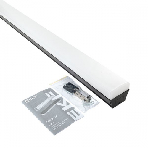 Светильник светодиодный ДБО-120 48Вт 4000К IP20 1180х65х70 линейный черн. LUMA EKF LBL-120-48-B-4000 LBL-120-48-B-4000