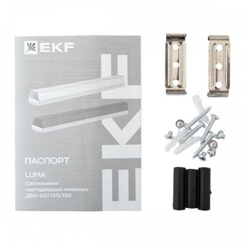 Светильник светодиодный ДБО-60 24Вт 6500К IP20 590х65х70 линейный черн. LUMA EKF LBL-60-24-B-6500 LBL-60-24-B-6500