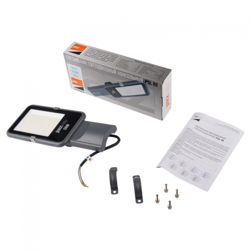 Светильник светодиодный PSL 08 50Вт 5000К GR 120град. уличный консольный ДКУ IP65 JazzWay 5045781 5045781