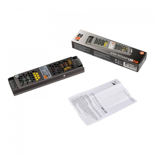 Блок питания для светодиодной ленты 100Вт 4.16А 24В IP20 BSPS метал. Pro JazzWay 5015555 5015555