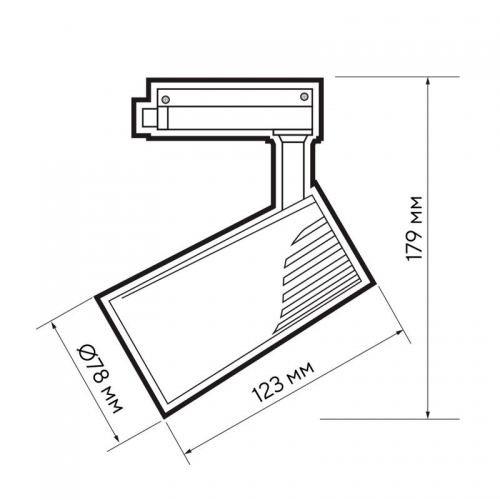 Светильник трековый PTR 1725 25Вт 4000К 24град. WH бел. IP40 Jazzway 5026148 5026148
