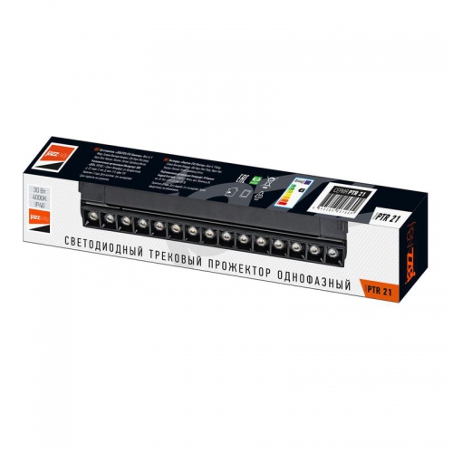 Светильник светодиодный трековый PTR 2130R 30Вт 4000К IP40 60град. 400мм BL черн. JazzWay 5031609 5031609