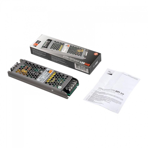 Блок питания для светодиодной ленты 150Вт 6.25А 24В IP20 BSPS метал. Pro+ JazzWay 5015593 5015593