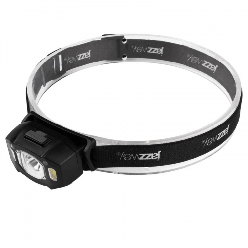 Фонарь аккумуляторный налобный AccuH3-L5W-bk LED 5Вт + 2хRED SMD IP54 5 режимов: 100проц. 180лм 3.5ч/50проц. 110лм 5.5ч/30проц. 65лм 15ч/красн. 28ч/мигающ. красн. 12ч аккум. управл. жестами черн. JazzWay 5036703 5036703