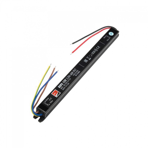 Блок питания для светодиодной ленты 40Вт 3.3А 12В IP67 BSPS влагозащ. метал. JazzWay 3329266A 3329266A