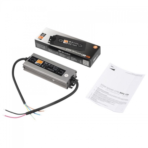 Драйвер BSPS 12В 5.0A=60Вт влагозащ. IP67 JazzWay 3329273A 3329273A