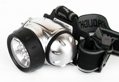Фонарь налобный LED 5351 (7LED 3 режима; 3хR03 метал.) Ultraflash 10260 10260