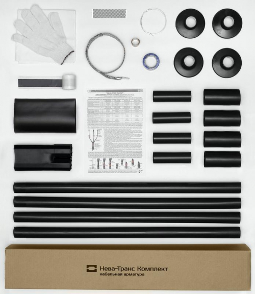 Муфта кабельная концевая наруж. уст. 1кВ КНТп 4х(16-25мм) без наконеч. Нева-Транс Комплект 22020071 22020071