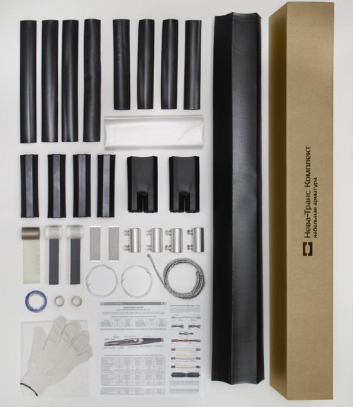 Муфта кабельная соединительная 1кВ СТп(тк) 4х(35-50мм) с болтовыми соединителями Нева-Транс Комплект 22010010 22010010