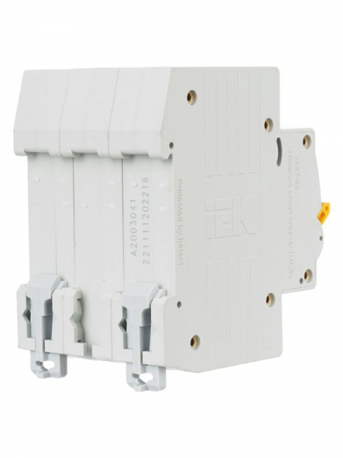 Выключатель автоматический модульный 3п C 16А 4.5кА ВА47-29 ИЭК MVA20-3-016-C MVA20-3-016-C