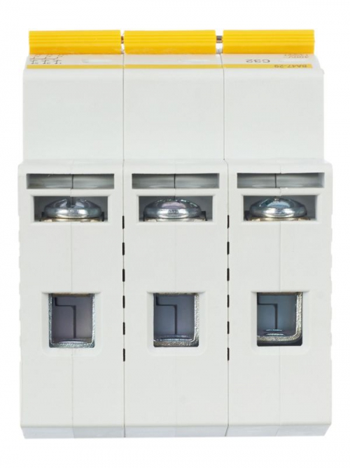 Выключатель автоматический модульный 3п C 32А 4.5кА ВА47-29 ИЭК MVA20-3-032-C MVA20-3-032-C