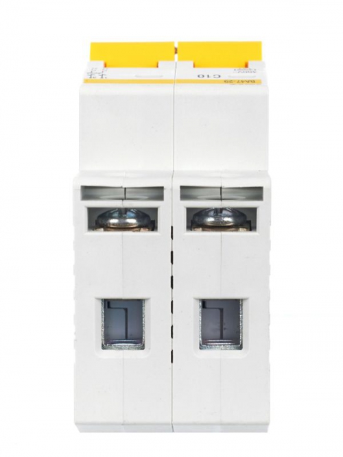 Выключатель автоматический модульный 2п C 10А 4.5кА ВА47-29 ИЭК MVA20-2-010-C MVA20-2-010-C